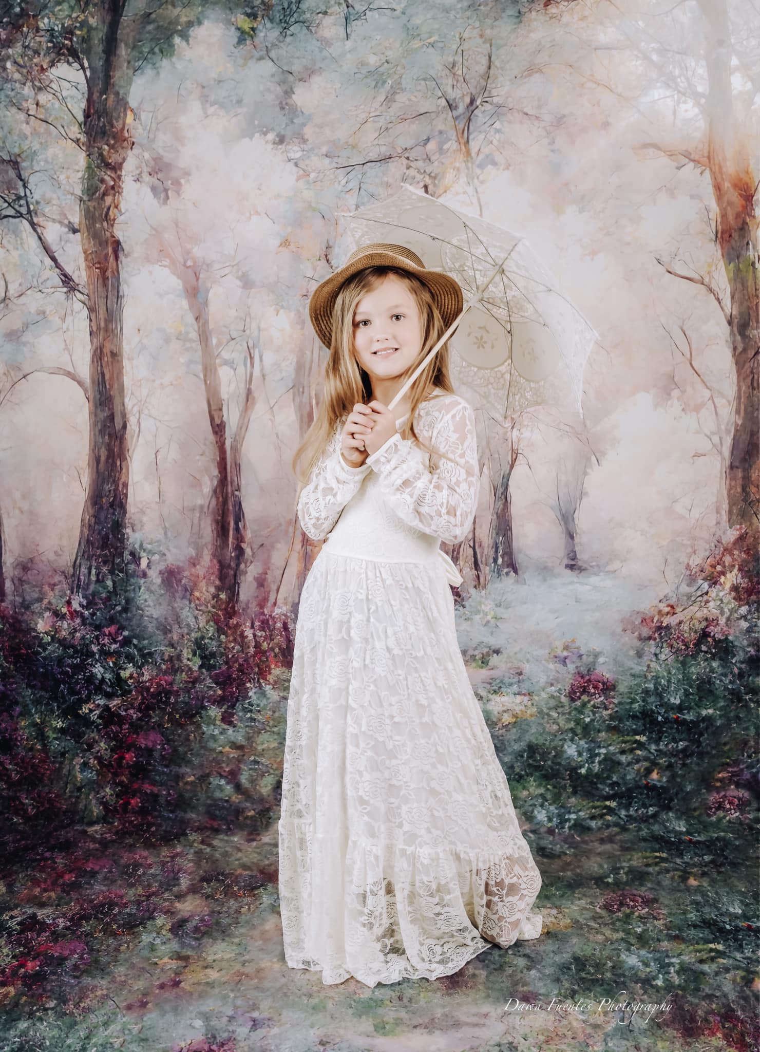 Kate Lavendel Wald Hintergrund von Candice Compton