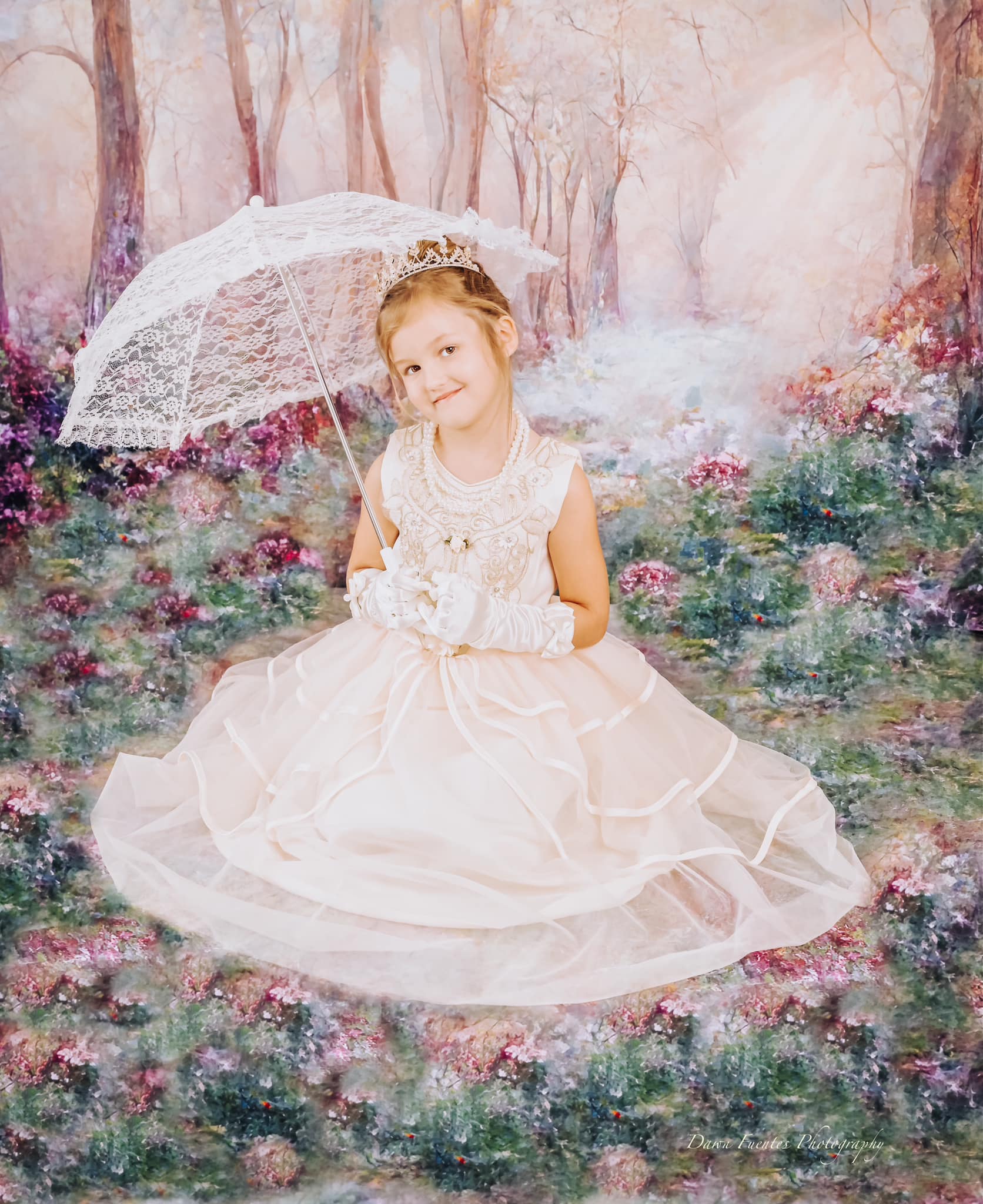 Kate Lavendel Wald Hintergrund von Candice Compton