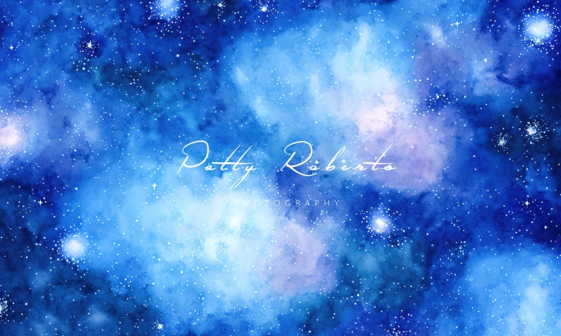 Kate Blauer Sternennebel Hintergrund von Patty Roberts - Kate Backdrop.de