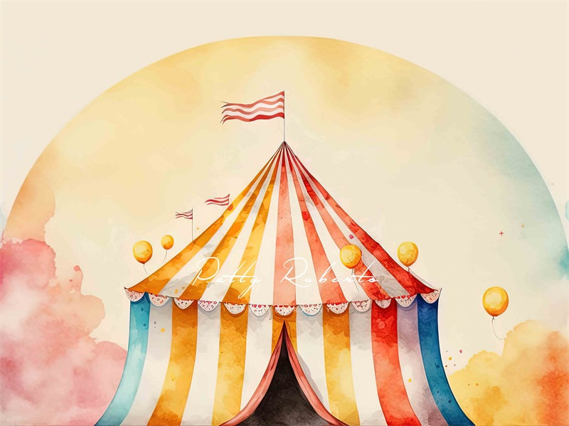 Kate Vintage bunten Zirkus Hintergrund von Patty Roberts - Kate Backdrop.de