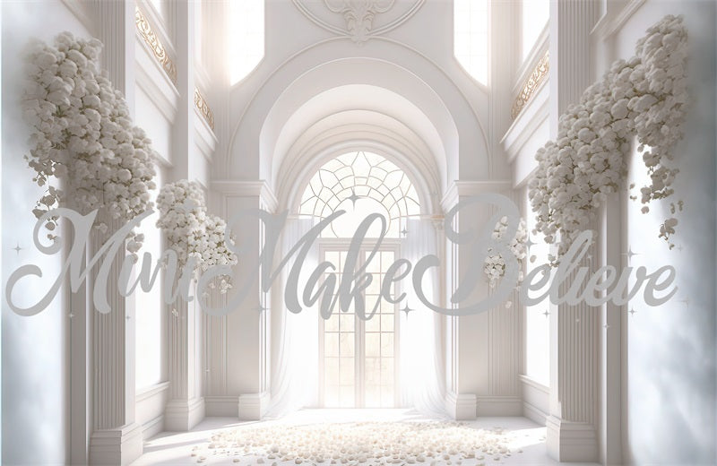 Kate Gemalte Kirche Kathedrale Hochzeit Taufe Hintergrund von Mini MakeBelieve - Kate Backdrop.de