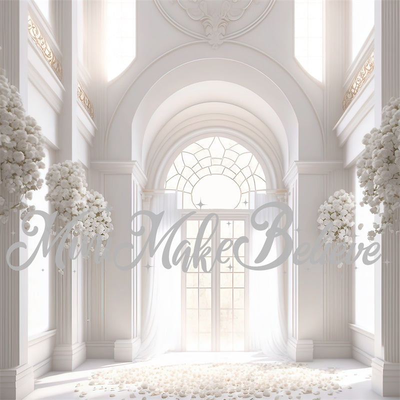 Kate Gemalte Kirche Kathedrale Hochzeit Taufe Hintergrund von Mini MakeBelieve - Kate Backdrop.de