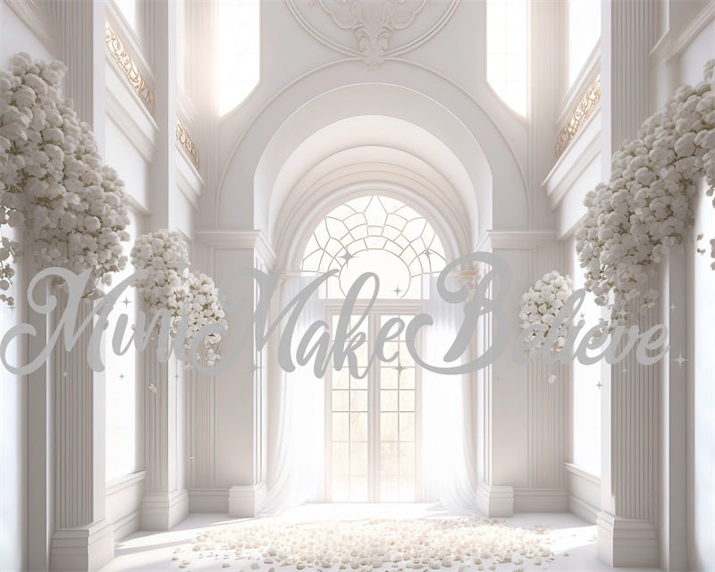 Kate Gemalte Kirche Kathedrale Hochzeit Taufe Hintergrund von Mini MakeBelieve - Kate Backdrop.de