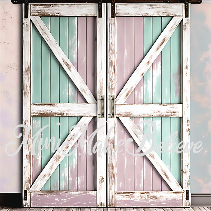 Kate Gemaltes Pastell Barndoor Hintergrund von Mini MakeBelieve