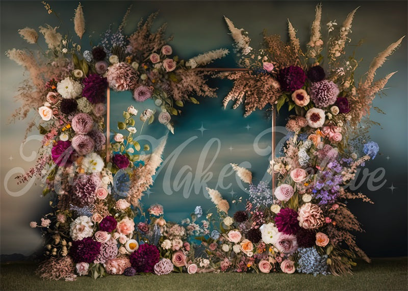 Kate Painterly Fine Art Frame Frühlingsblumen Hintergrund von Mini MakeBelieve