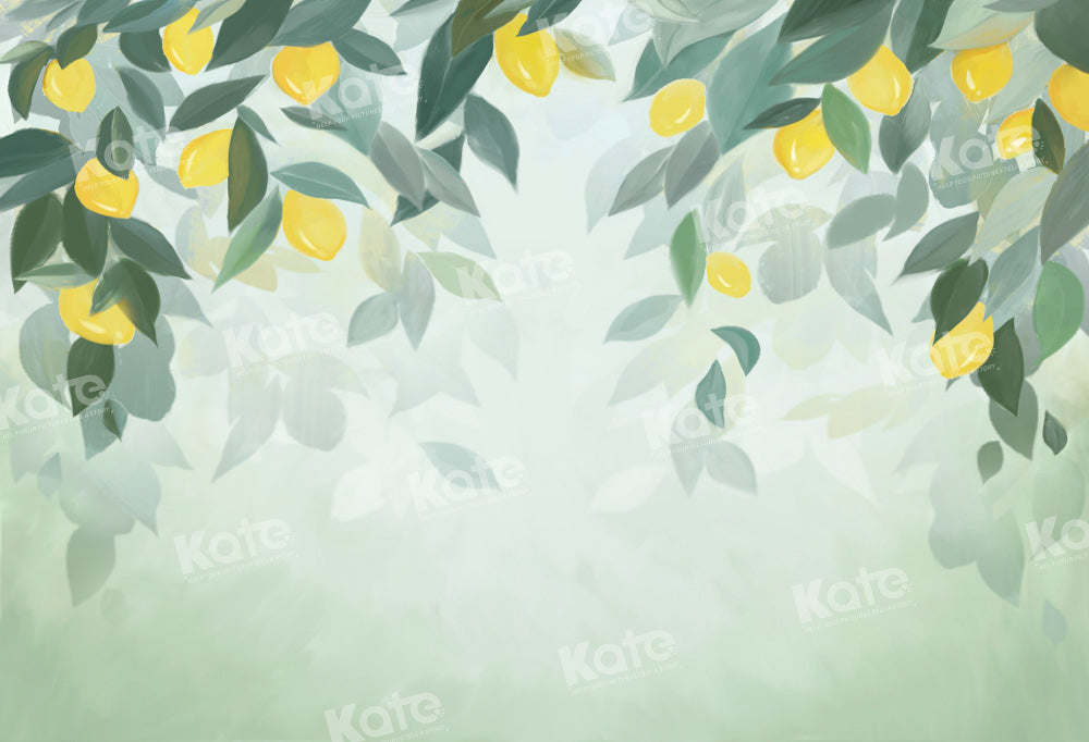 Kate Lemon Leaves Grüner Hintergrund von GQ