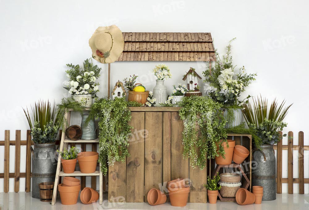 Kate Sommer-Hintergrund im Garten von Emetselch - Kate Backdrop.de