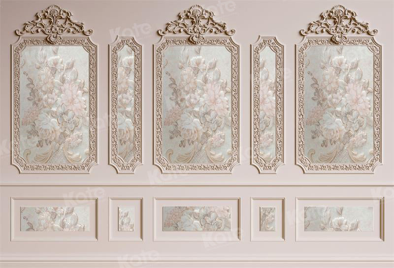 Kate Retro Pink Vintage Wand Hintergrund für Fotografie - Kate Backdrop.de