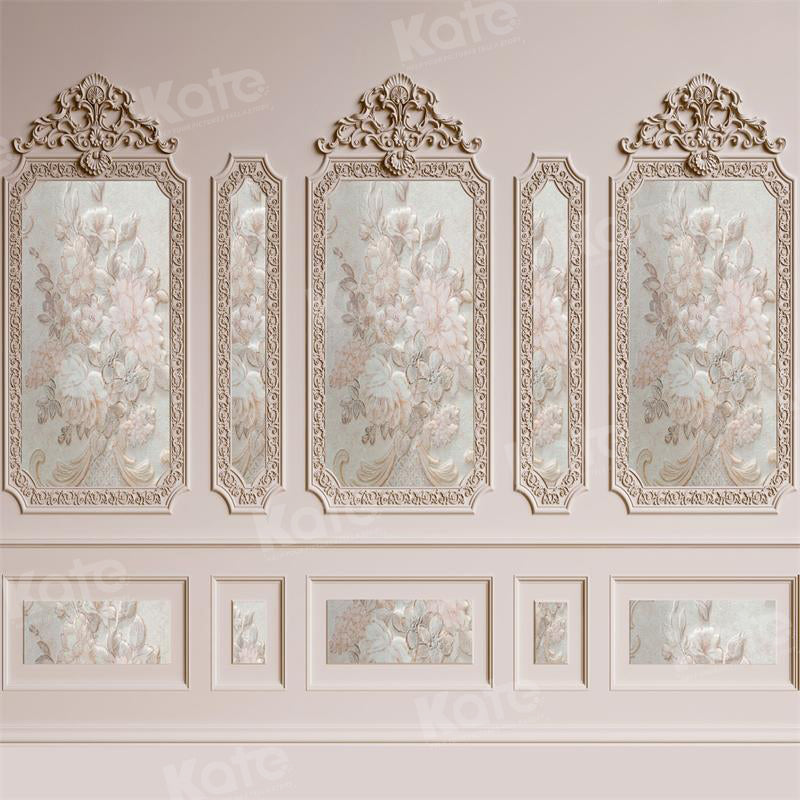 Kate Retro Pink Vintage Wand Hintergrund für Fotografie - Kate Backdrop.de