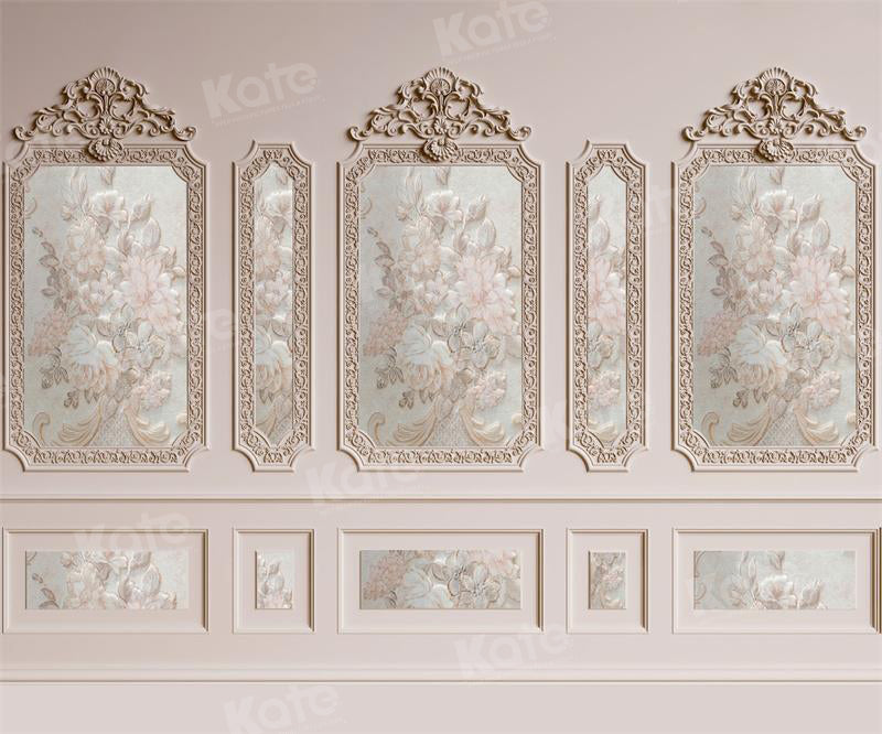Kate Retro Pink Vintage Wand Hintergrund für Fotografie - Kate Backdrop.de
