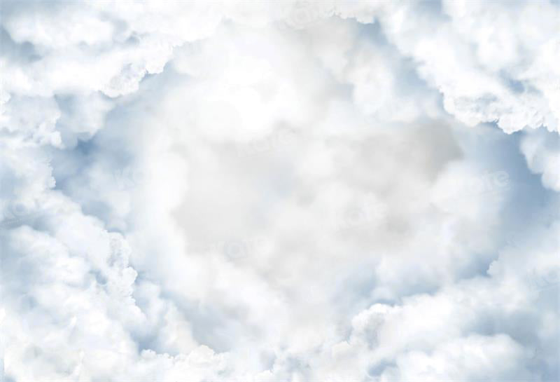 Kate Himmel weiße Wolke Hintergrund für Fotografie