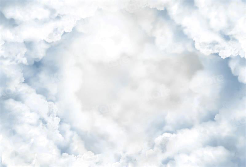 Kate Himmel weiße Wolke Hintergrund für Fotografie - Kate Backdrop.de