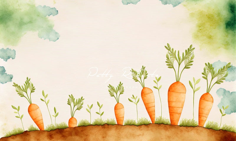 Kate Ostern Karotte Patch Hintergrund von Patty Roberts - Kate Backdrop.de
