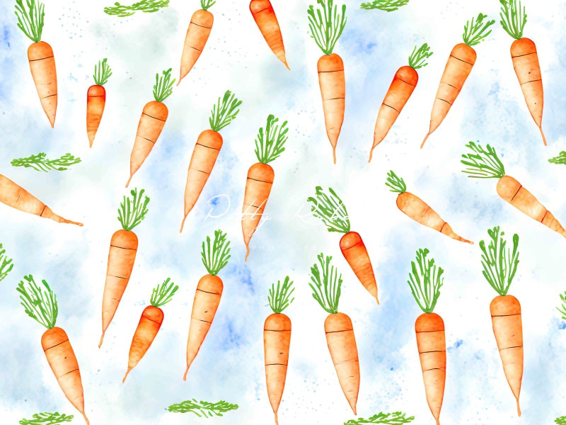 Kate Ostern Regen von Karotten Hintergrund von Patty Roberts