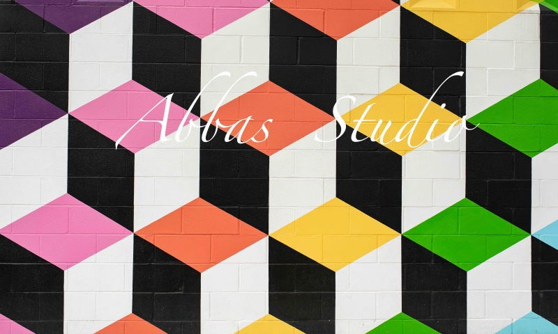 Kate Geometrische Quadrate Hintergrund von Abbas Studio - Kate Backdrop.de