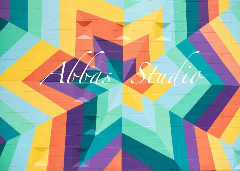 Kate Tropische Vibes Geo Star Hintergrund von Abbas Studio - Kate Backdrop.de