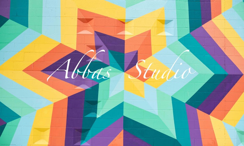 Kate Tropische Vibes Geo Star Hintergrund von Abbas Studio - Kate Backdrop.de