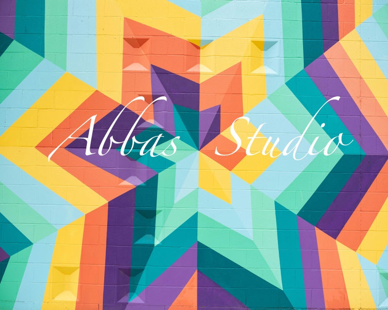 Kate Tropische Vibes Geo Star Hintergrund von Abbas Studio - Kate Backdrop.de