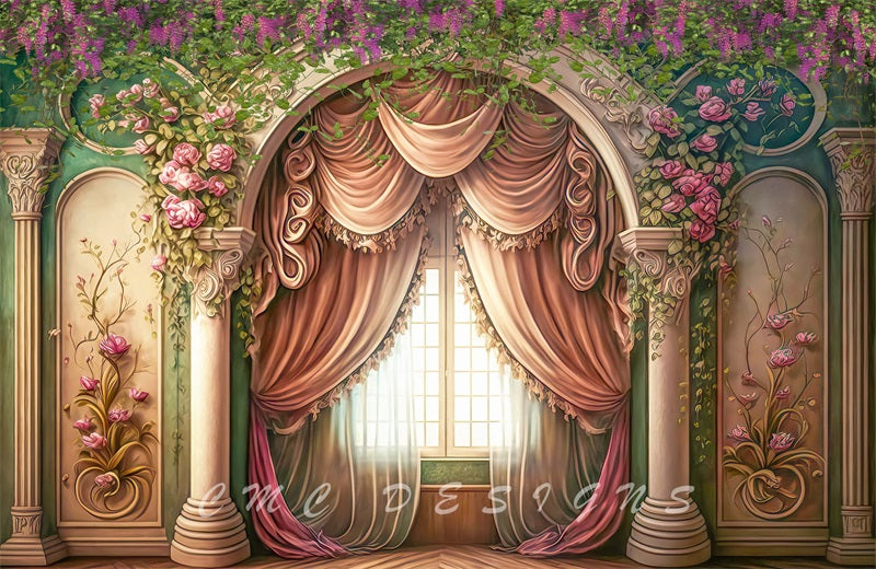 Kate Wisteria und Efeu Hochzeit floralen Hintergrund von Candice Compton