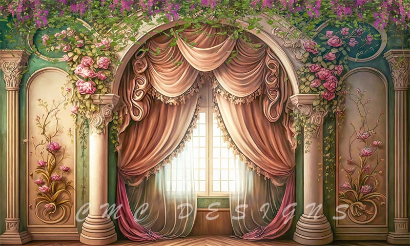 Kate Wisteria und Efeu Hochzeit floralen Hintergrund von Candice Compton