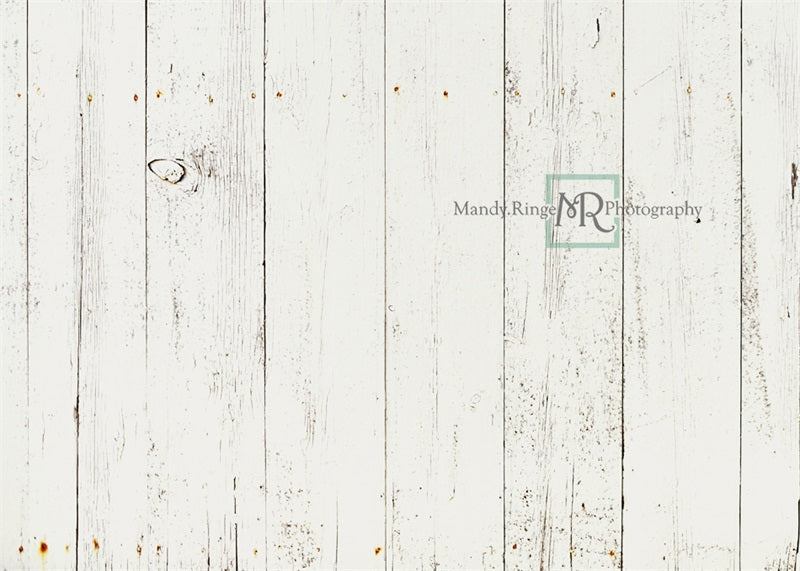 Kate Breite weiße Scheune Bretter Holzboden Hintergrund von Mandy Ringe Photography