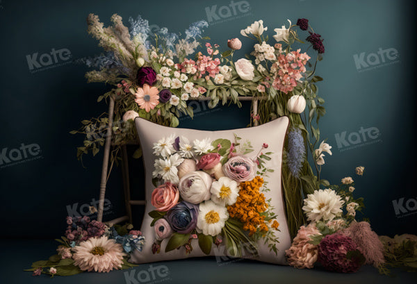 Kate Boho Retro Floral Hintergrund von Chain Photography