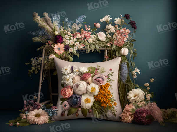 Kate Boho Retro Floral Hintergrund von Chain Photography