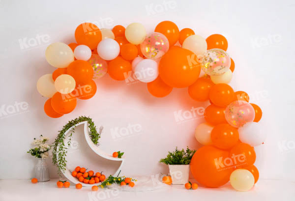 Kate Sommer Orange Ballon Zelt Tropischer Hintergrund von Emetselch