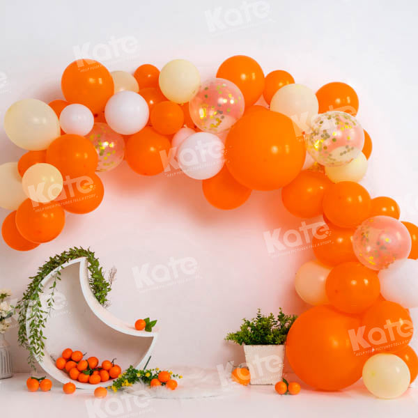 Kate Sommer Orange Ballon Zelt Tropischer Hintergrund von Emetselch