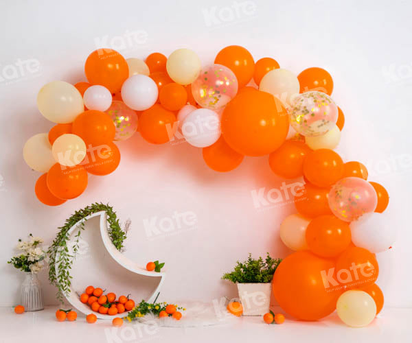 Kate Sommer Orange Ballon Zelt Tropischer Hintergrund von Emetselch