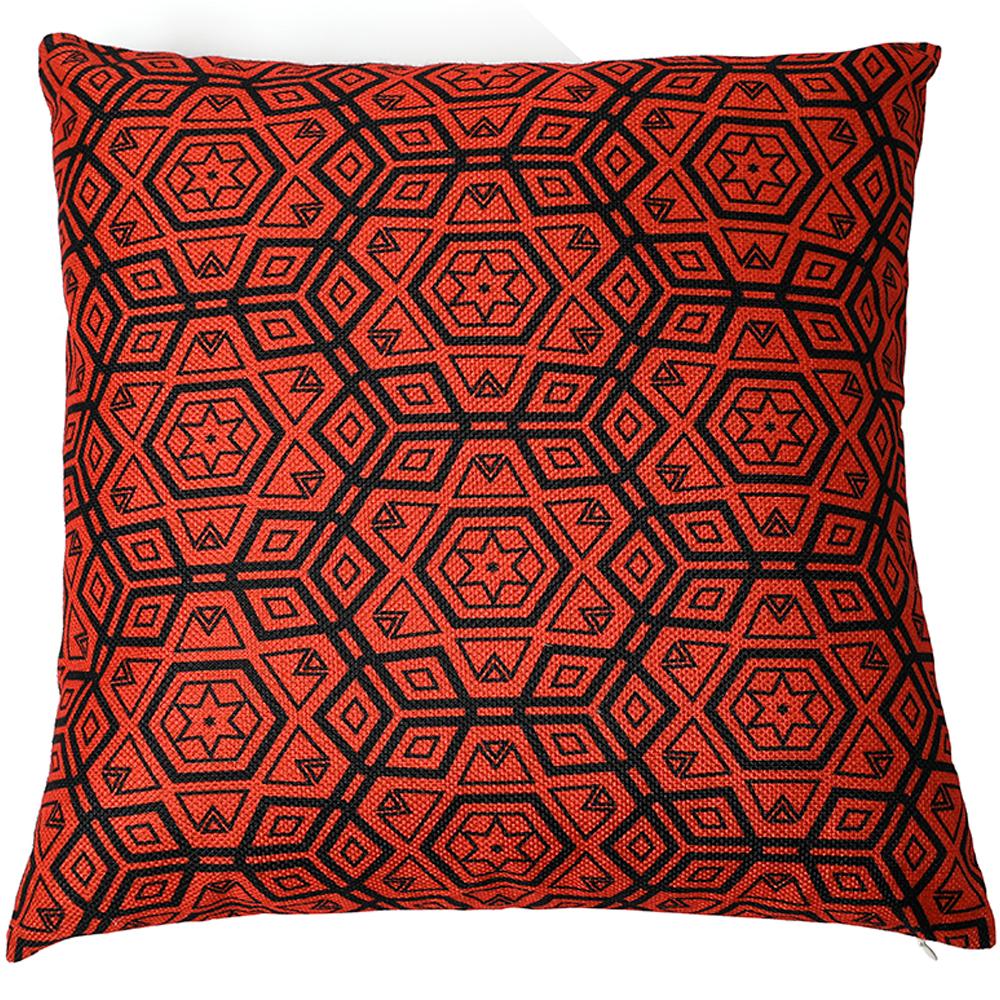 Katebackdrop：Pillow Cases Nobel Red Pattern Decorative Home Décor Cover Cushion