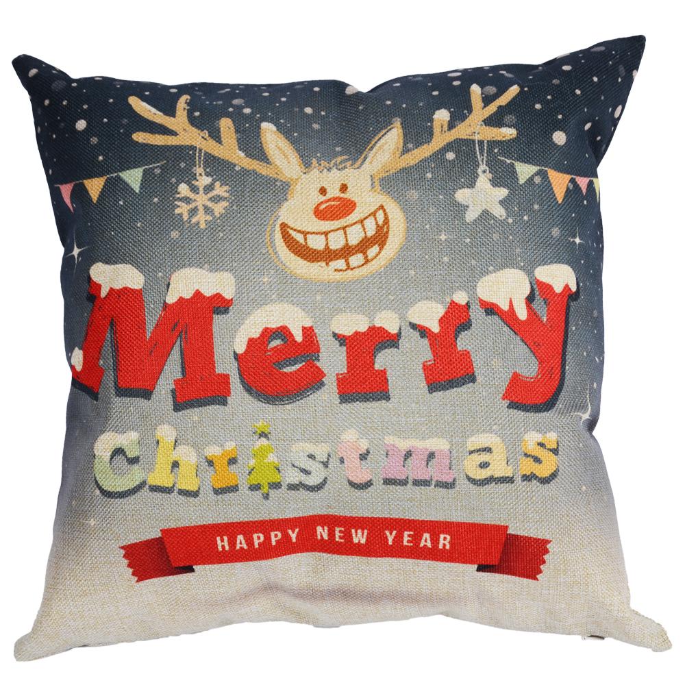 Katebackdrop：Pillow Cases Marry Christmas Pattern home decoration or photography Set of 4 (No Pillow)