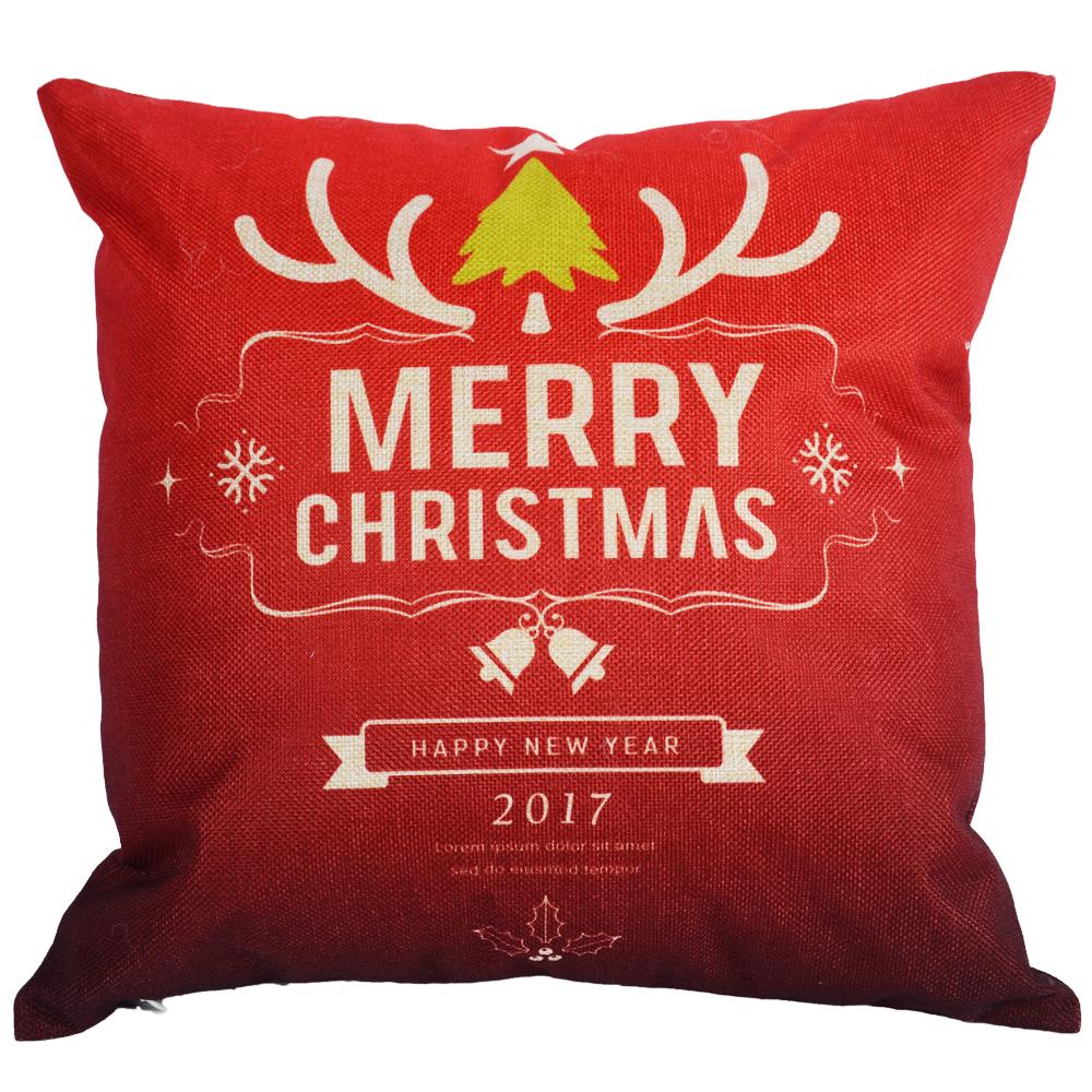 Katebackdrop：Pillow Cases Marry Christmas Pattern home decoration or photography Set of 4 (No Pillow)