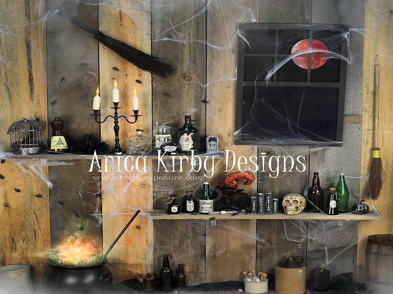 Kate Haufen Pocus Halloween-Hintergrund von Arica Kirby - Kate Backdrop.de