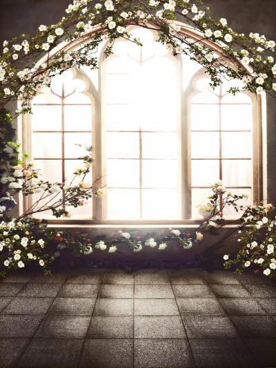 Katebackdrop：Kate Wedding Flowers Window Frame Photography Backdrops