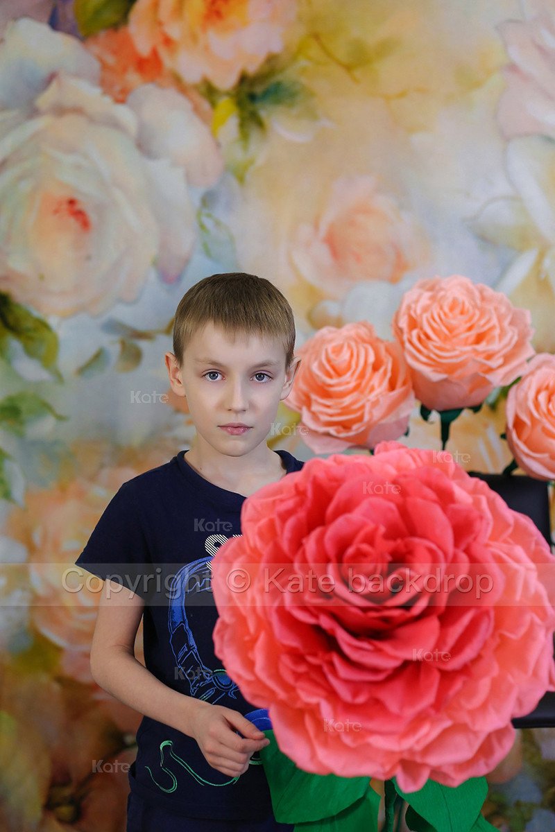 Katebackdrop：Kate Yellow Flowers Background Photography Children Backdrop