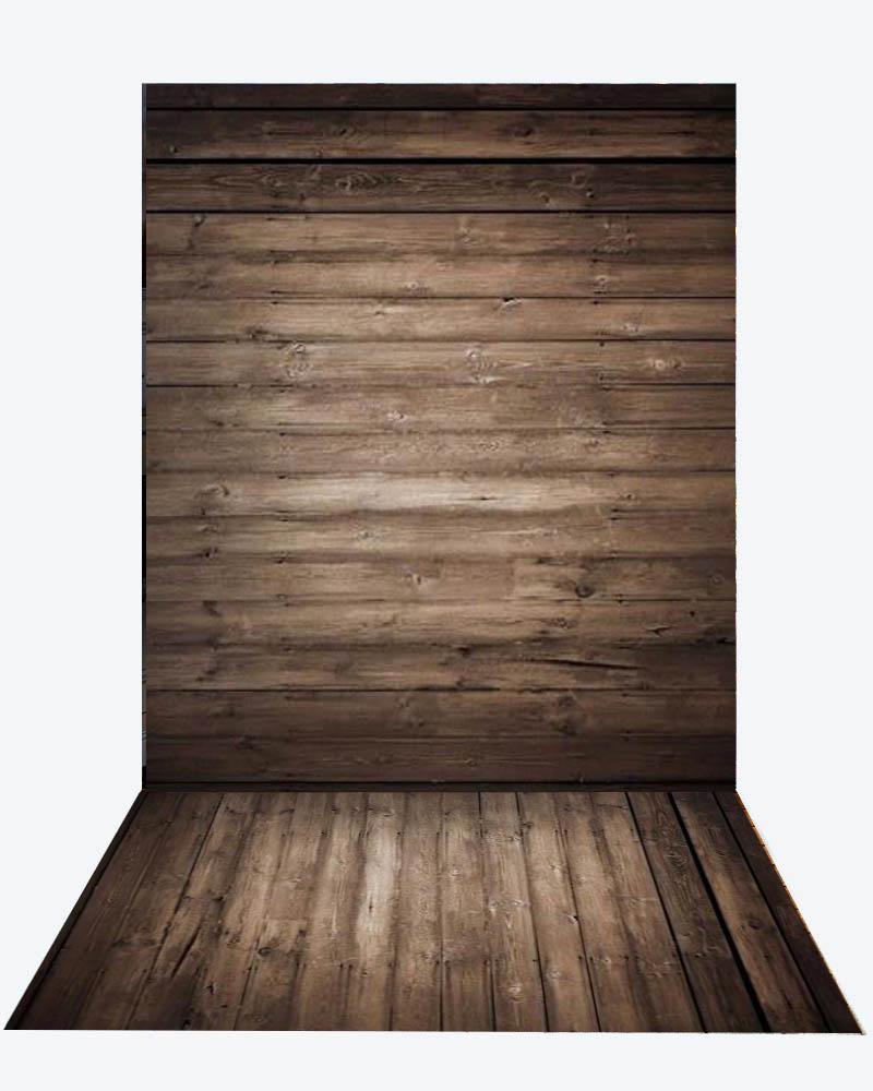 Katebackdrop：Kate Dark wood backdrop + wood floor mat