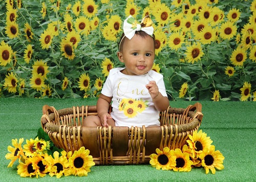 Kate Sonnenblumenfeld Hintergrund für Sommer Fotografie - Katebackdrop.de