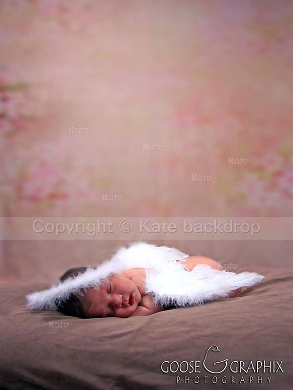 Katebackdrop：Kate Brown Newborn Backdrop Small Flower Photography Studio Background