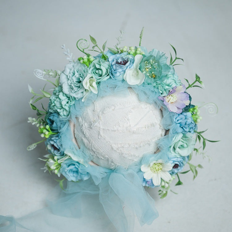 Kate Cyan Floral Bonnet für Neugeborene Fotografie
