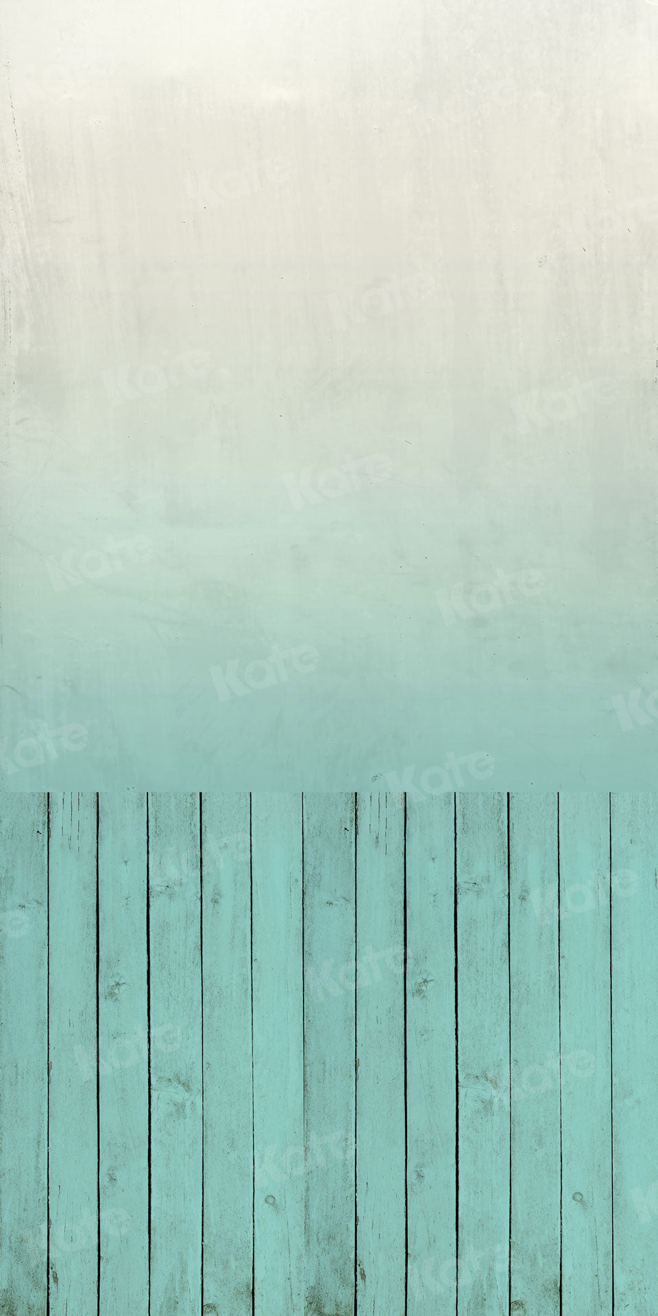 Kate Kombibackdrops Ombre  blau Holz Hintergrund - Kate Backdrop.de