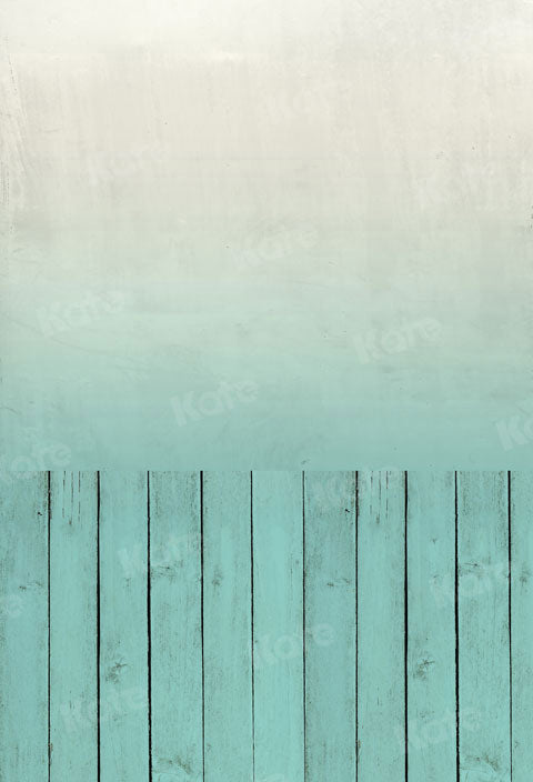 Kate Kombibackdrops Ombre  blau Holz Hintergrund - Kate Backdrop.de
