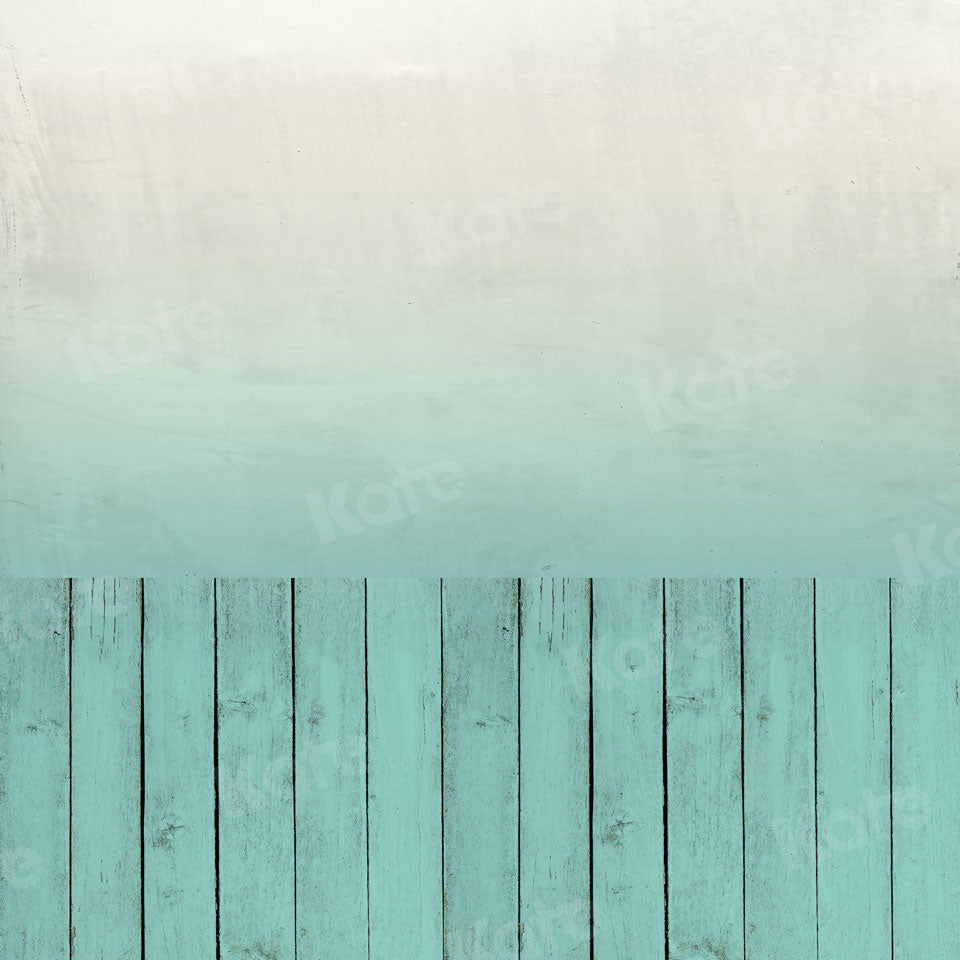 Kate Kombibackdrops Ombre  blau Holz Hintergrund - Kate Backdrop.de