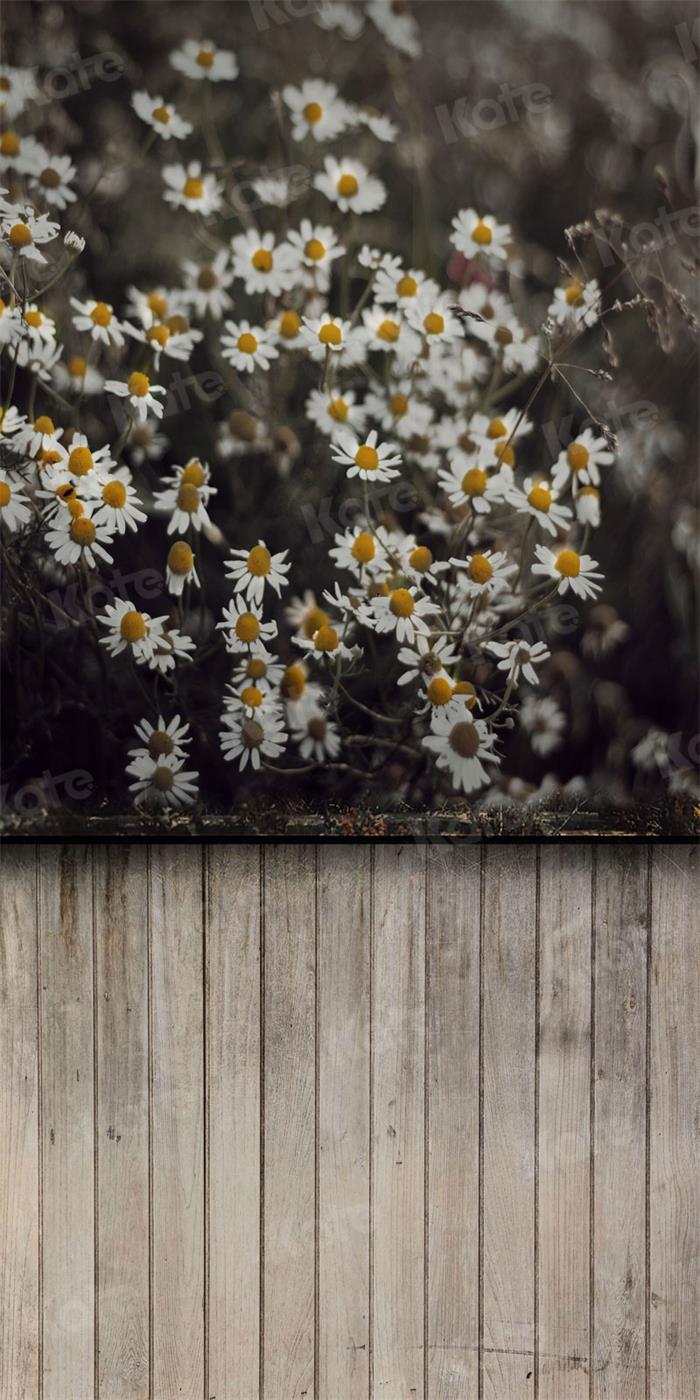 Kate Kombibackdrop Boho Sommer Blumen Holz Hintergrund
