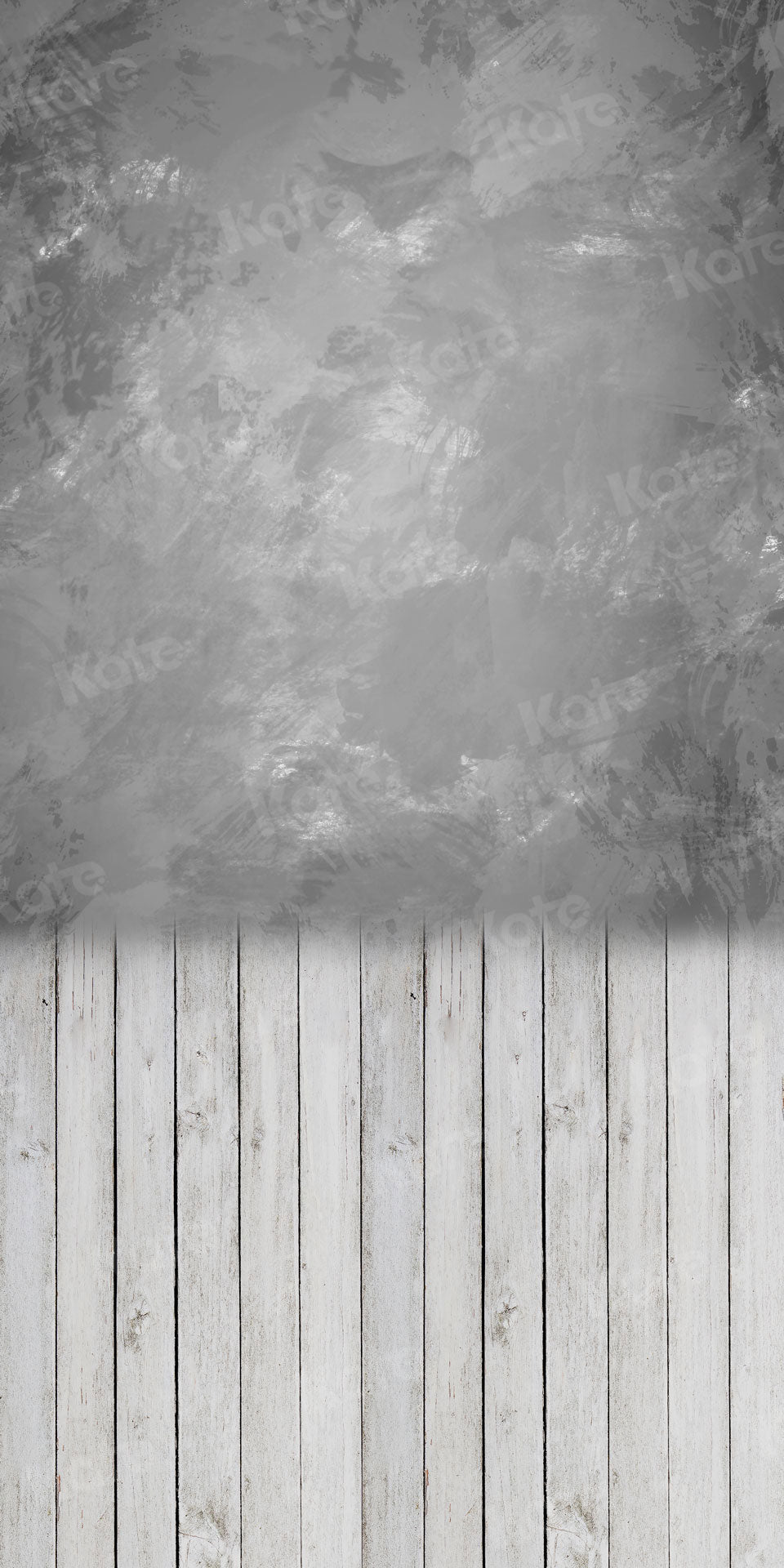 Kate Kombibackdrops Ombre  grau Holz Hintergrund