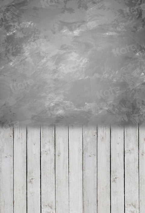 Kate Kombibackdrops Ombre  grau Holz Hintergrund