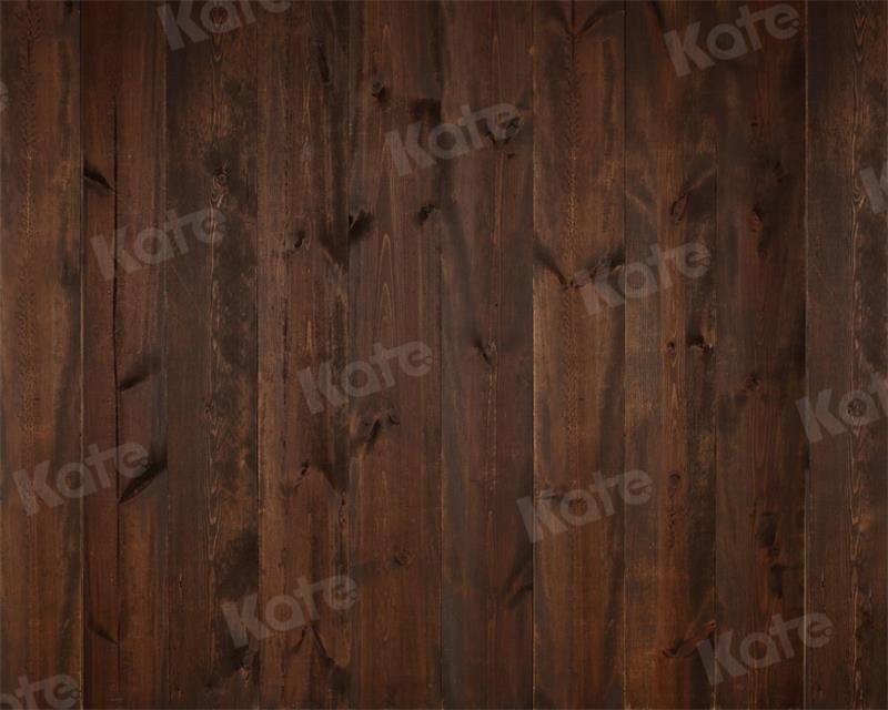 Kate Retro Weihnachten Holz Hintergrund + Retro Braun Holz Bodenmatte  Gummimatte