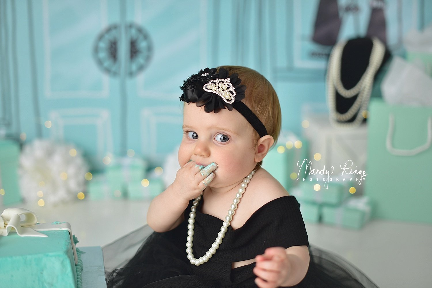 Kate Geschäft blau Mädchen Geburtstag Hintergrund  von Mandy Ringe Photography - Kate Backdrop.de