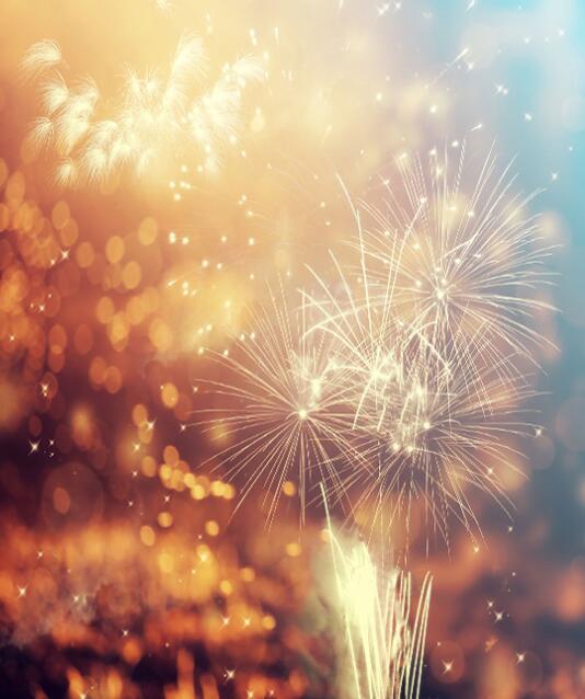 Katebackdrop：Kate Happy New Year Fireworks Backdrop
