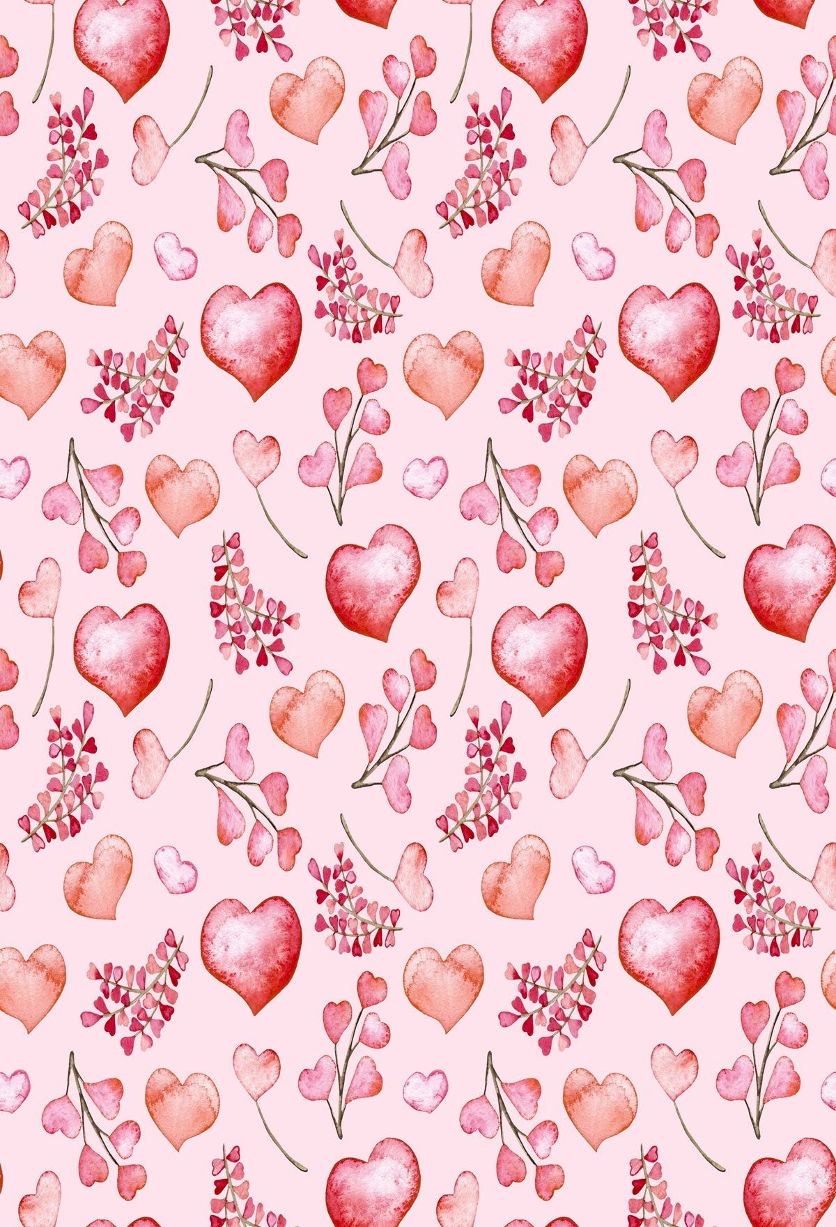 Katebackdrop：Kate Valentine's Day Love heart branches backdrop